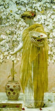 アルバート・ジョセフ・ムーア Painting - 女性像 アルバート・ジョセフ・ムーア